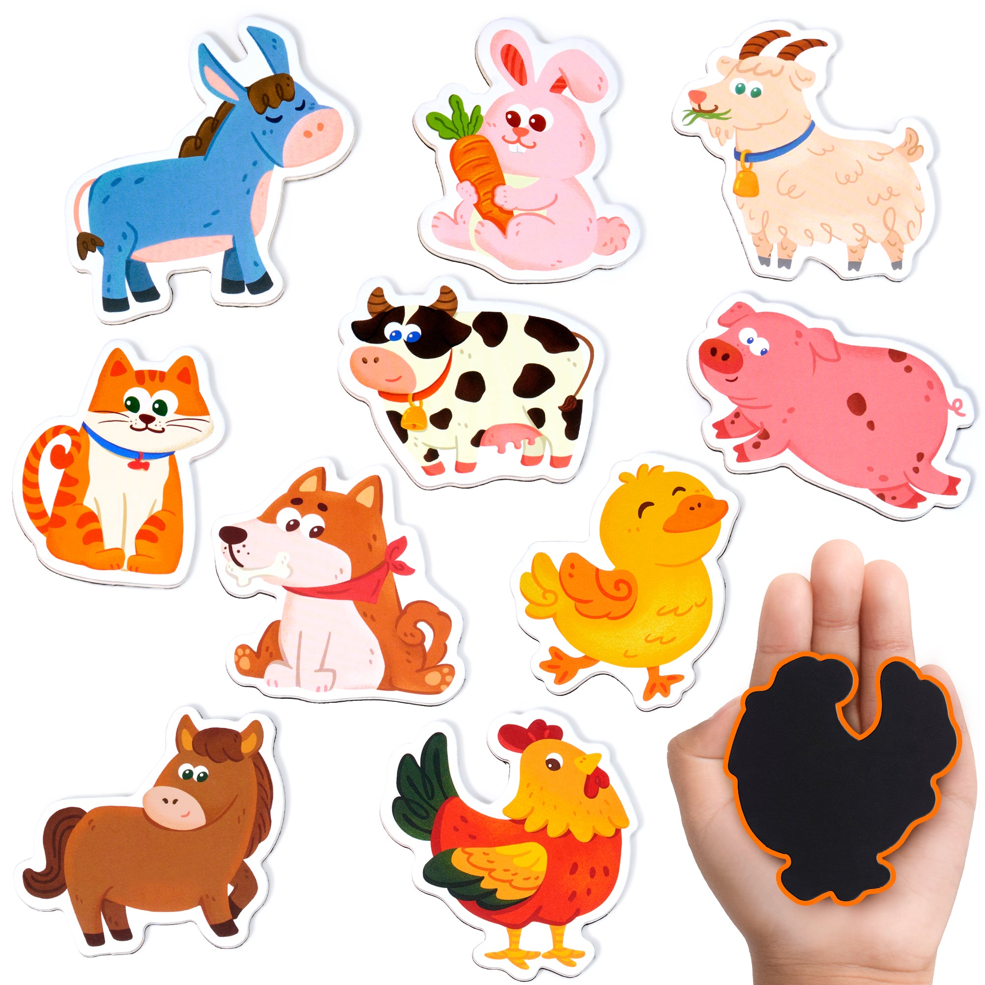 Wooden Fridge Magnets for Kids