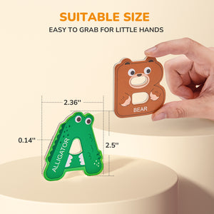Wooden Thick Alphabet Magnets - JoyCat