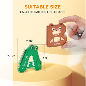 Wooden Thick Alphabet Magnets - JoyCat