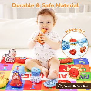 Alphabet ABC Play Mat with 26 Sensory Toys