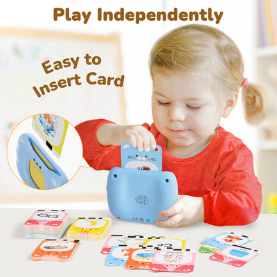 Talking Flash Card Reader – Wide Assortment of Topics, Clear American Accent, & Speech Development Toy