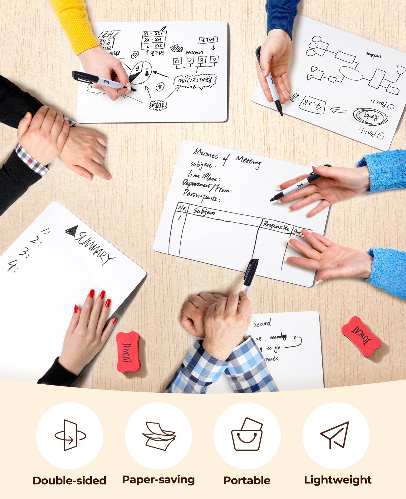 Small Dry Erase Lap Boards for Students - JoyCat