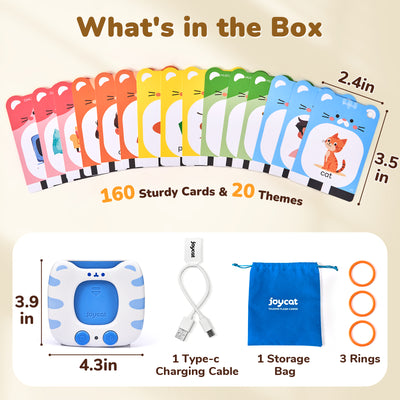 Talking Flash Card Reader – Wide Assortment of Topics, Clear American Accent, & Speech Development Toy