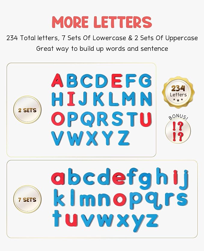 Classroom Magnetic Letters Kit 234 Pcs - JoyCat