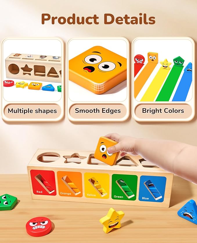 Montessori Wooden Sorting Toys - JoyCat