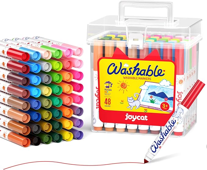 48 Count Washable Markers for Kids