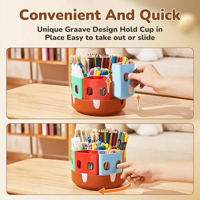 Rotating Art Supplies Organizer - JoyCat