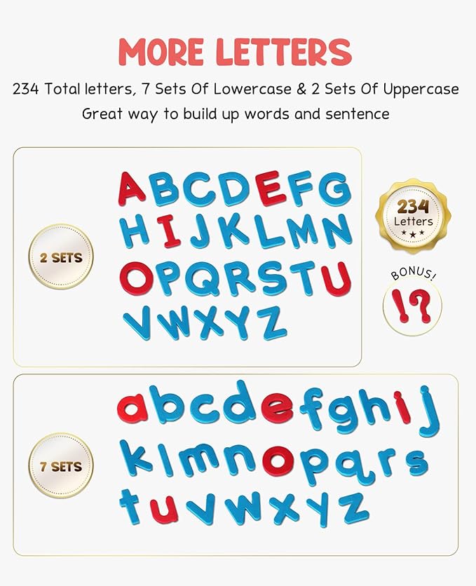 Classroom Magnetic Letters Kit 234 Pcs - JoyCat