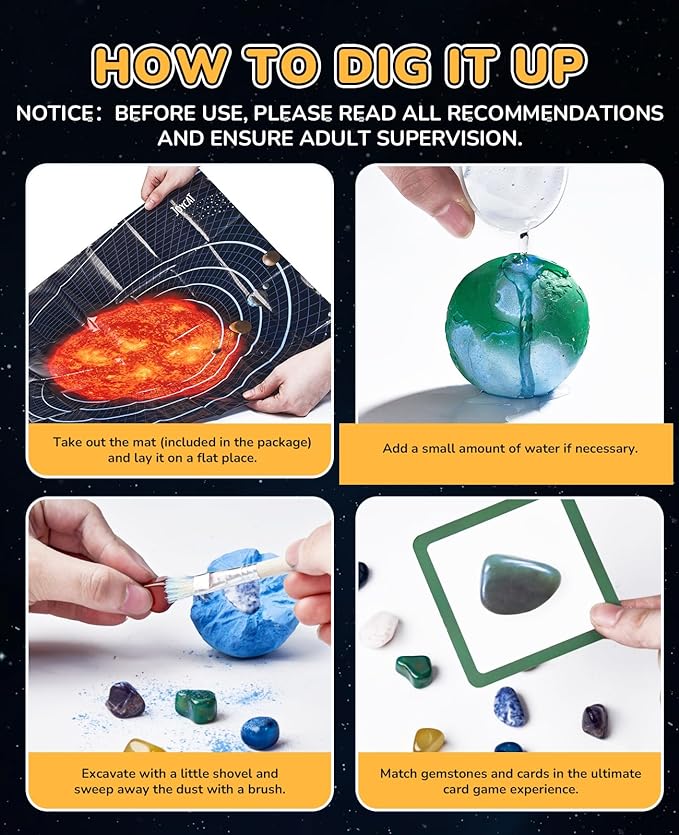 Excavate 18 Gems from The Solar System