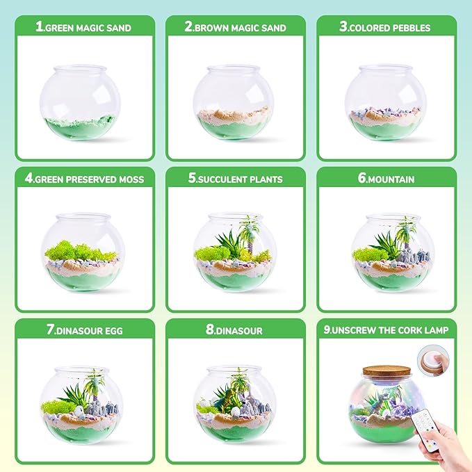 Dinosaur Terrarium Kit Night Light