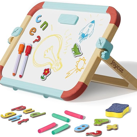 Wooden Double-Sided Magnetic Tabletop Easel