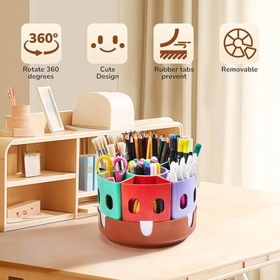 Rotating Art Supplies Organizer - JoyCat