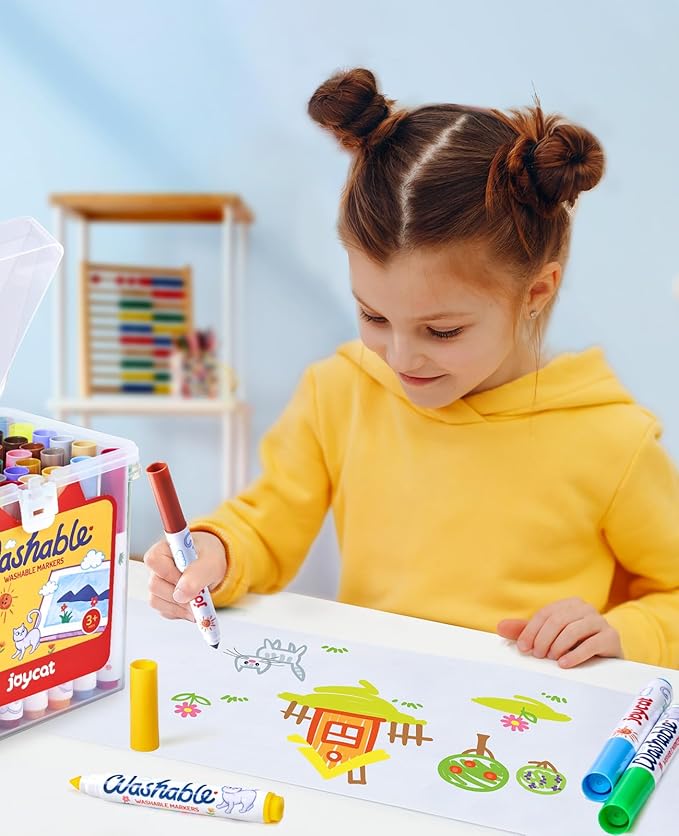 48 Count Washable Markers for Kids – School & Art Supplies | JoyCat