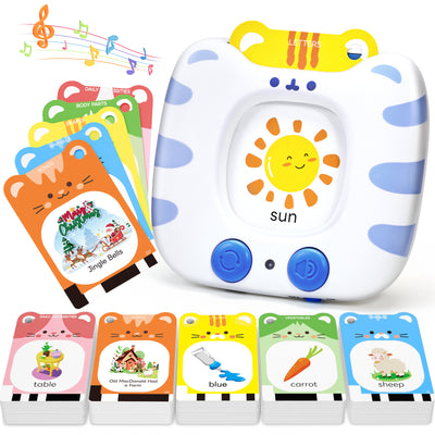 Talking Flash Card Reader – Wide Assortment of Topics, Clear American Accent, & Speech Development Toy