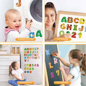 Wooden Thick Alphabet Magnets - JoyCat