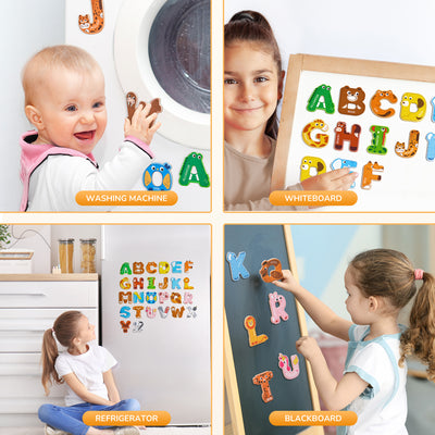 Wooden Thick Alphabet Magnets - JoyCat