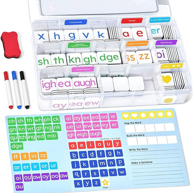 Phonics Magnetic Letter Tiles-265 Alphabet Letters
