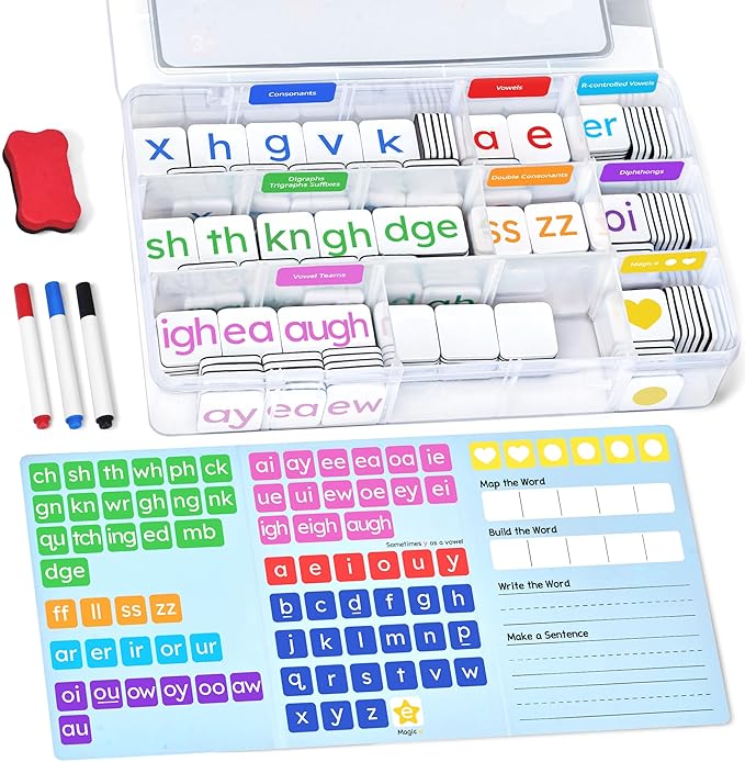 Phonics Magnetic Letter Tiles-265 Alphabet Letters