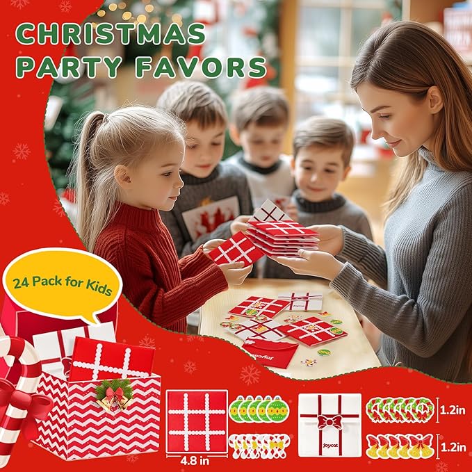 Christmas Party Favors, Tic Tac Toe Strategic Board Game