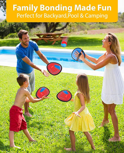 Velcro Ball and Mitt Catch Game Set – Fun Outdoor/Indoor Activity for All Ages