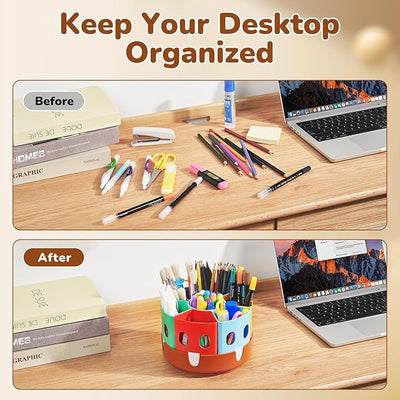 Rotating Art Supplies Organizer - JoyCat
