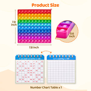 color-1-100 number time table and popit