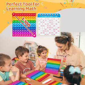 color-1-100 number time table and popit