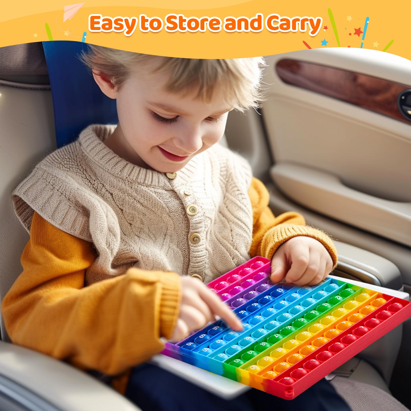 color-1-100 number time table and popit