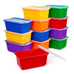 Clear Stackable Plastic Storage Bins with Lids - JoyCat