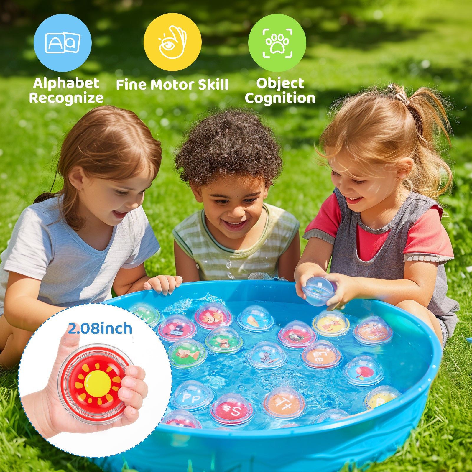 26pcs Letters Alphabet Learning Bath Toys - JoyCat