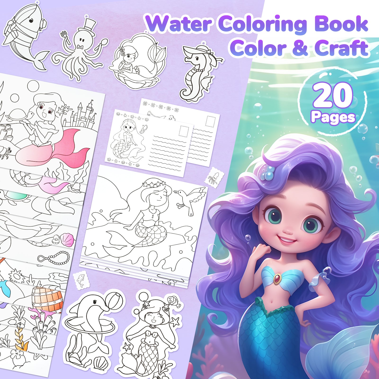 Paint with Water Coloring Books
