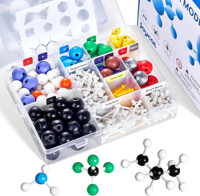 404 Pcs Molecular Model Kit – Organic & Inorganic Chemistry Learning Set with C60 Atoms