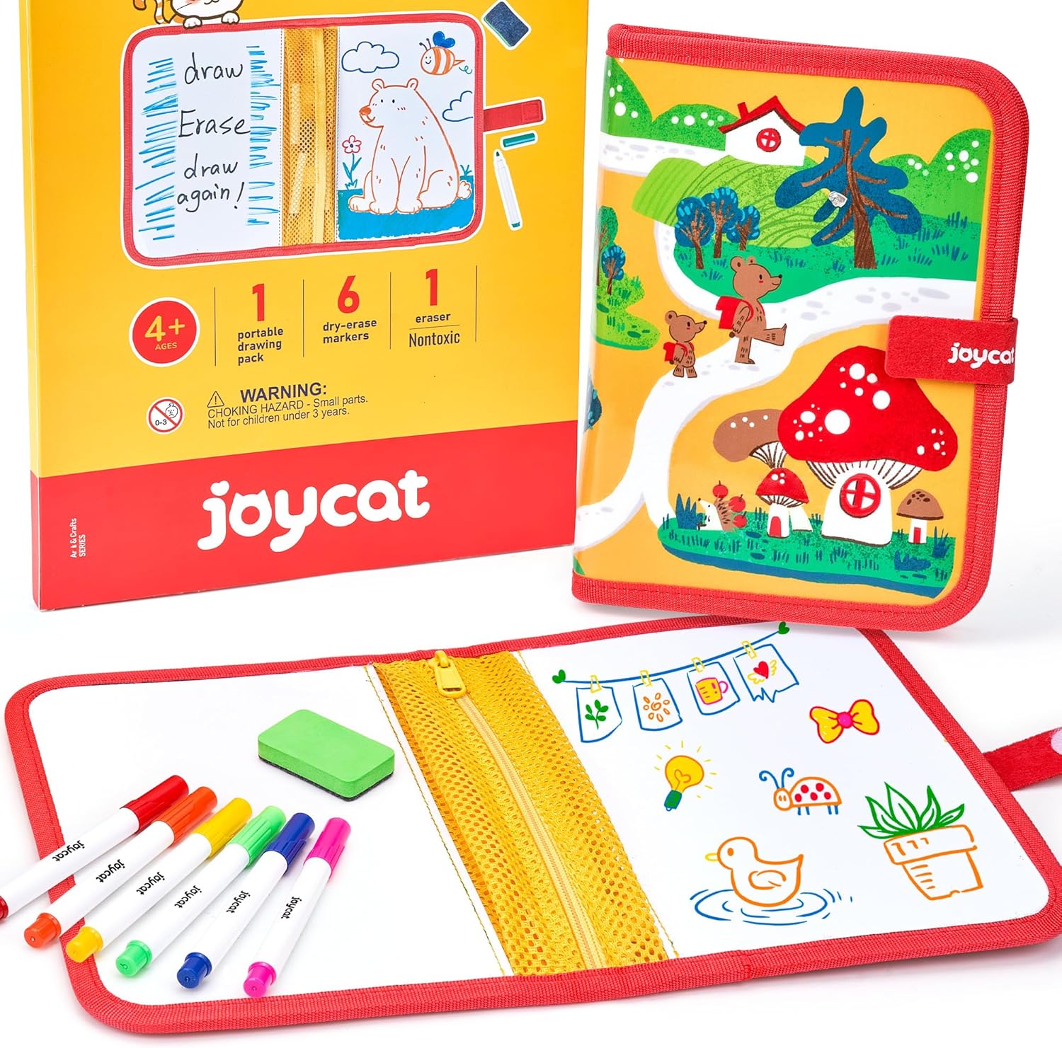 10-Inch Dual-Sided Dry Erase Travel Board