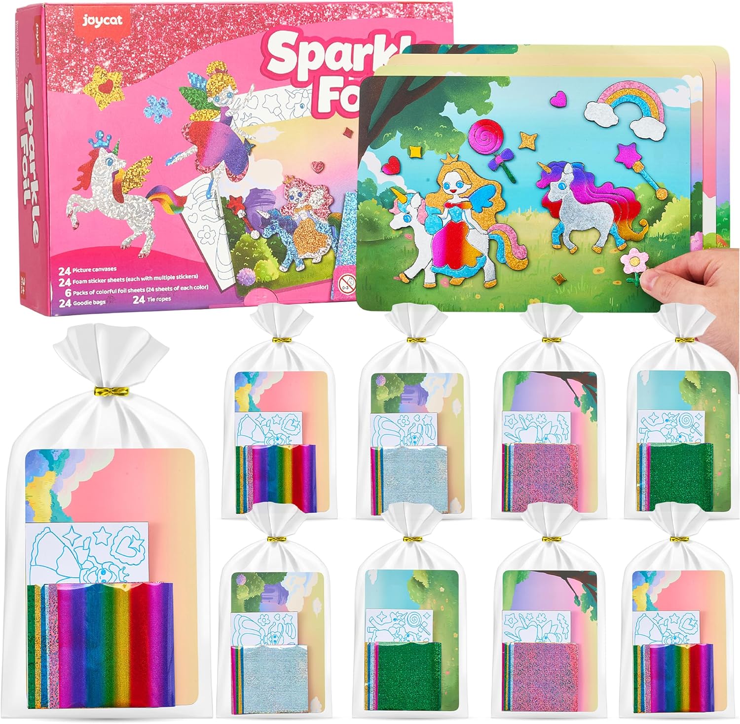 24 Pack Foil Craft Party Favors