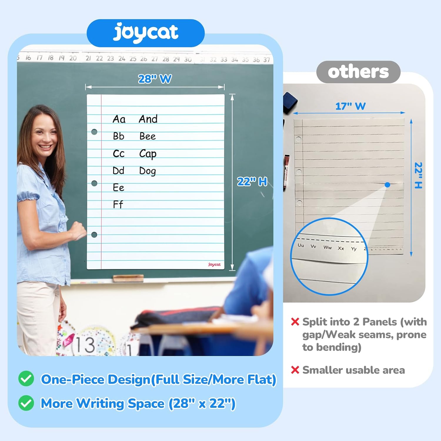 Giant Magnetic Dry Erase Notebook Paper