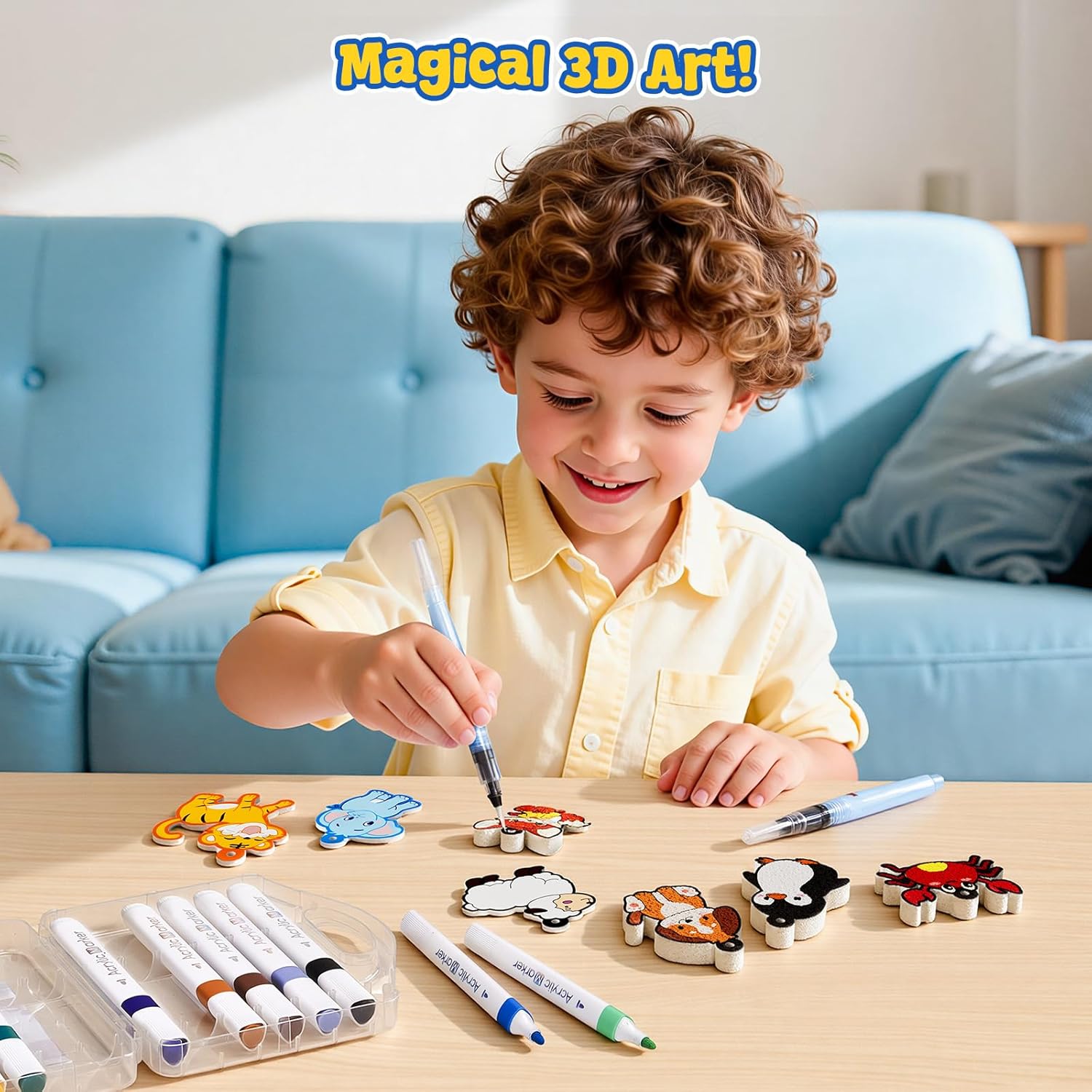 Art Kit- 3D DIY Foam Texture Painting Kit