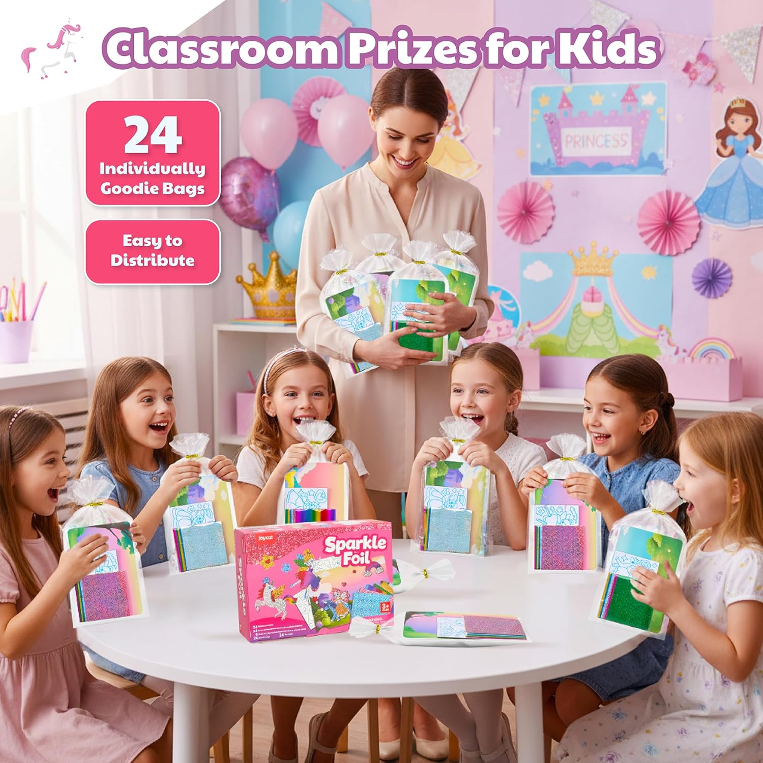 24 Pack Foil Craft Party Favors