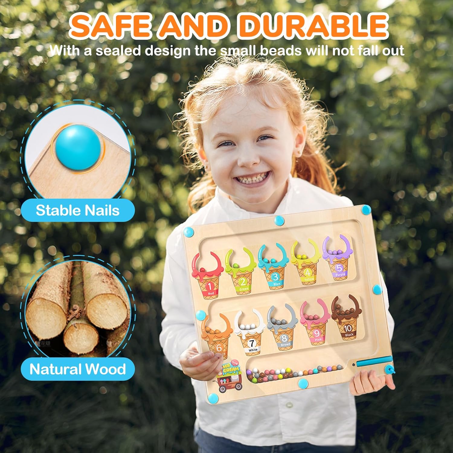 Magnetic Color Number Maze – Counting & Matching Toy | JoyCat