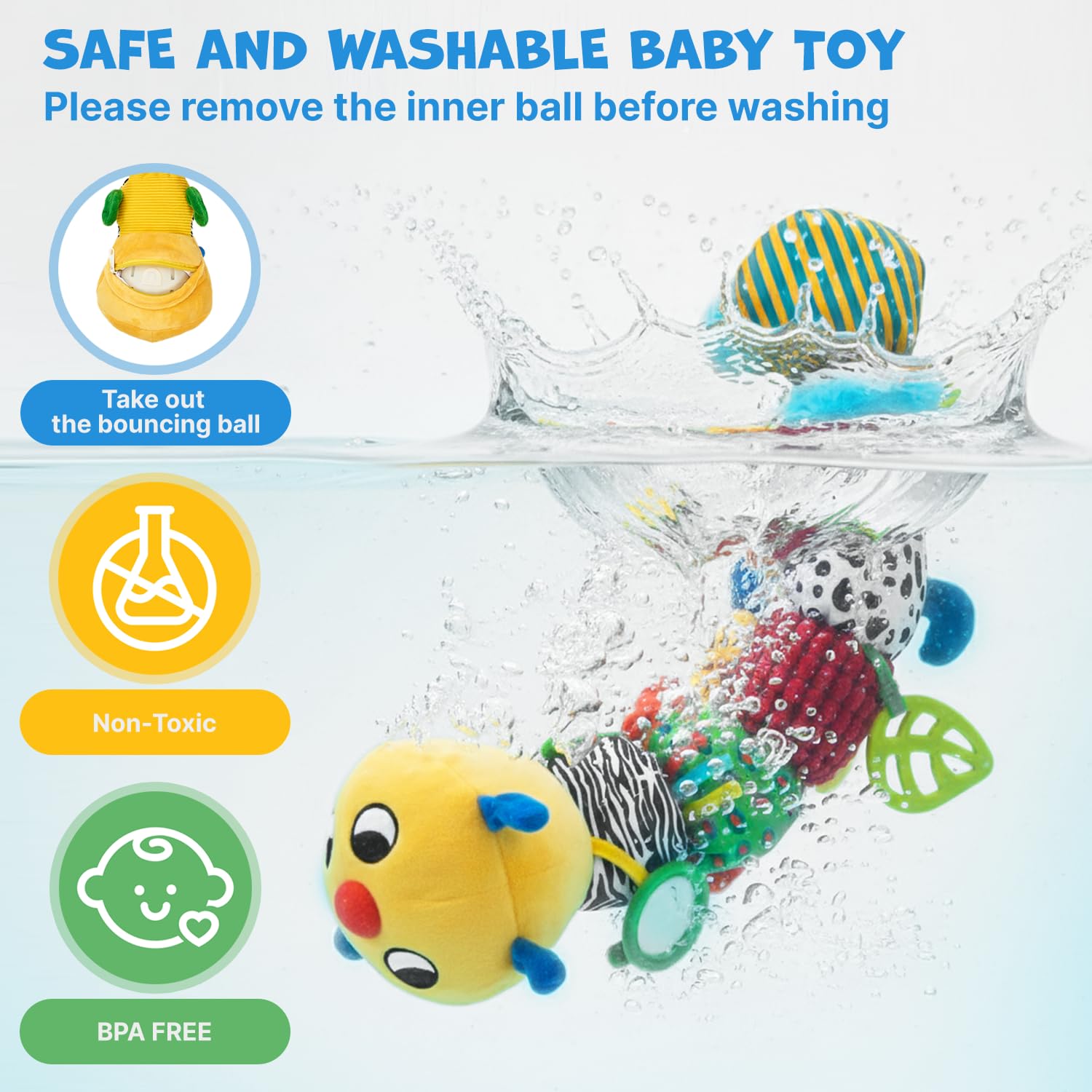 Musical Crawling Caterpillar Plush Toy